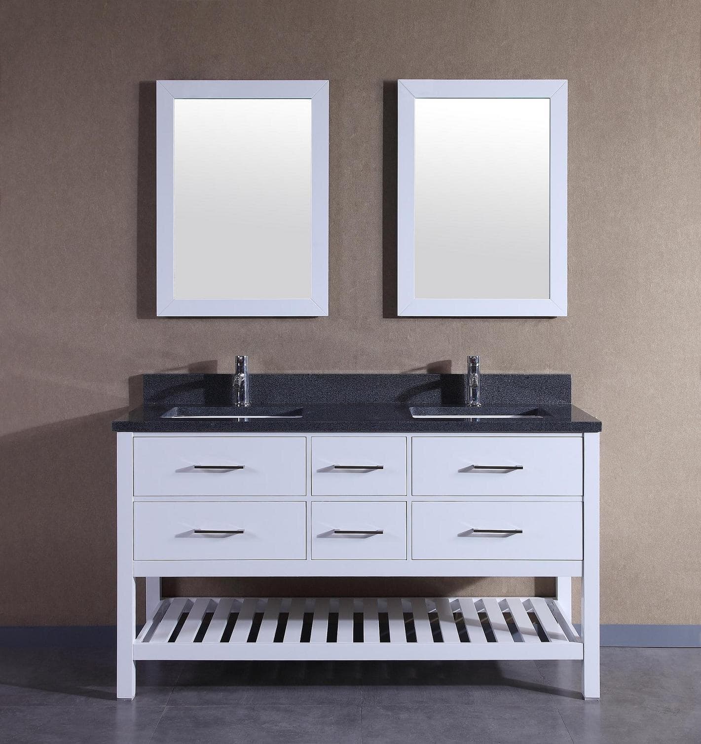 American Solid Wood Double Sinks Bathroom Vanity